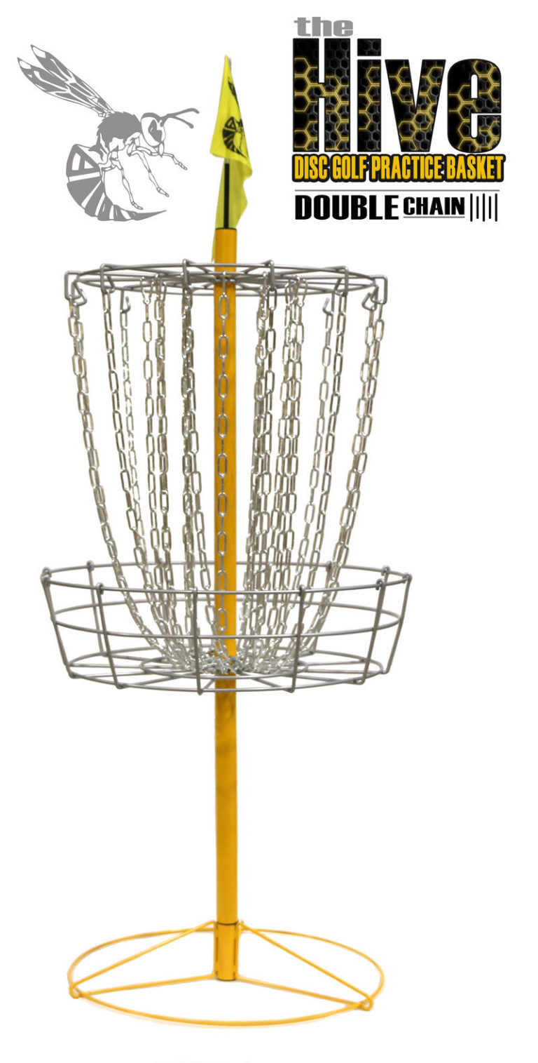 Double Chain Hive Practice Disc Golf Basket Portable 12 Chain Disc